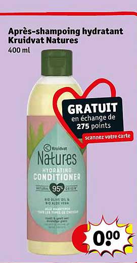 après-shampoing hydratant kruidvat natures