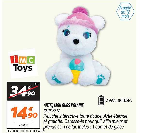 artie, mon ours polaire club petz