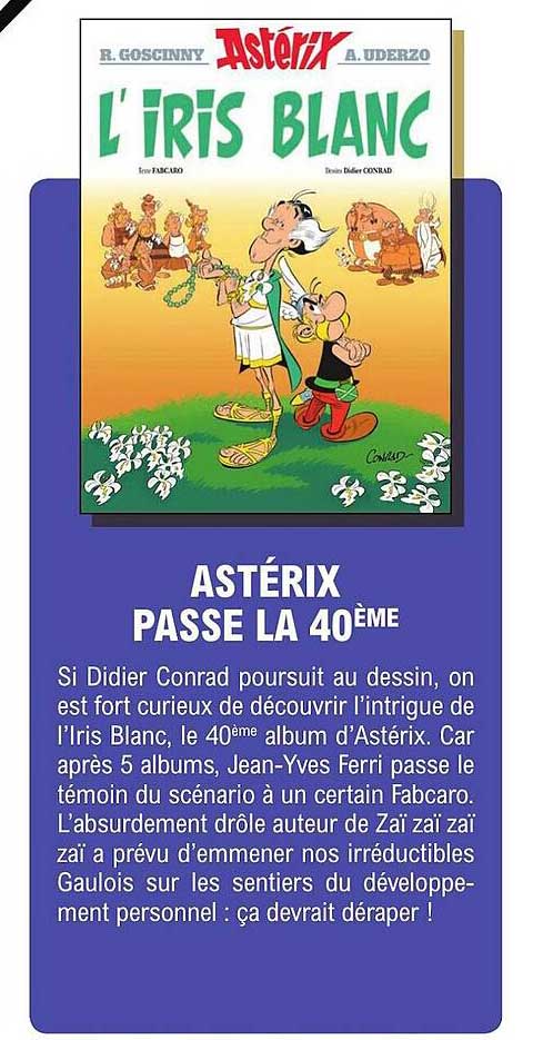 astérix passe la 40ème