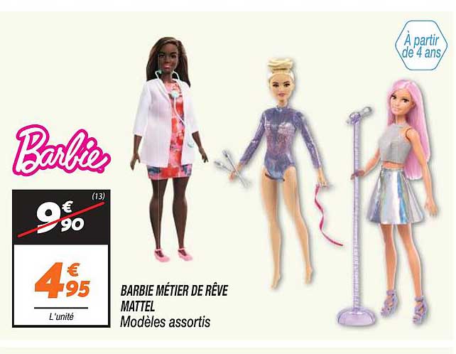 Barbie Métier De Rêve Mattel