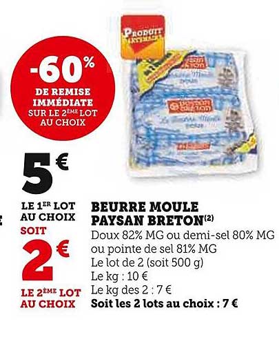 beurre moule paysan breton