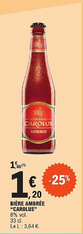 bière ambrée "carolus"