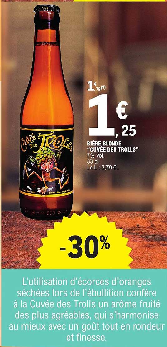 bière blonde "cuvée des trolls"