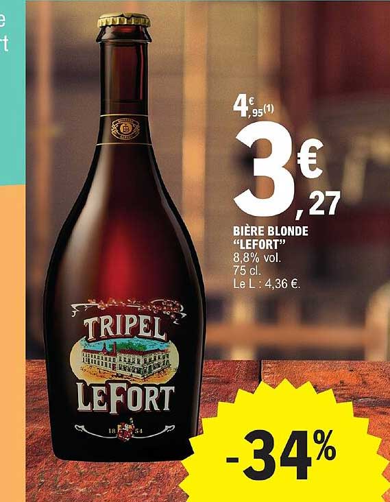 Bière Blonde "lefort"