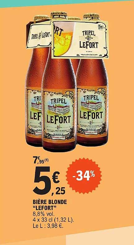 Bière Blonde "lefort"