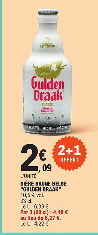 bière brune belge "gulden draak"