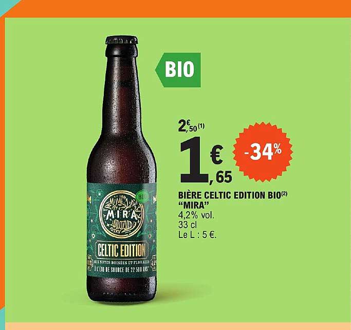 Bière Celtic édition Bio "mira"