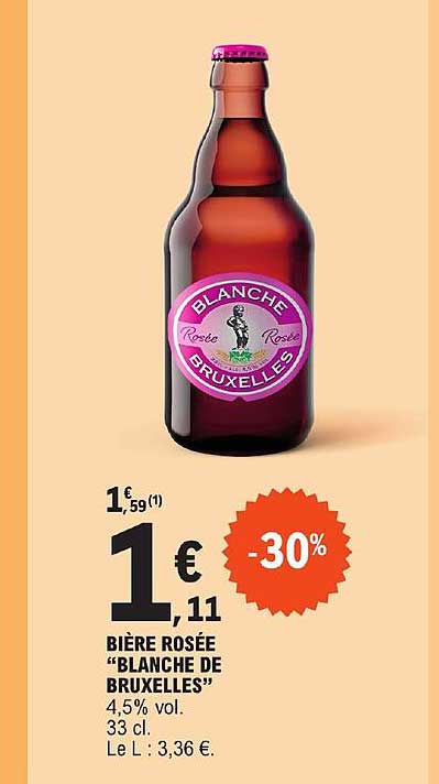 Bière Rosée "blanche De Bruxelles"