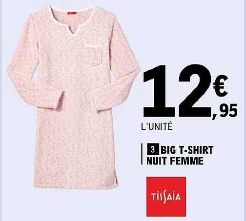 big t-shirt nuit femme tissaia