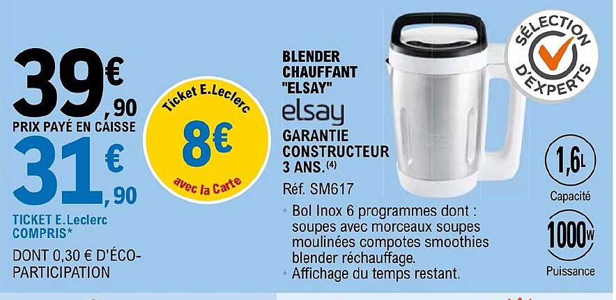 Blender Chauffant "elsay"