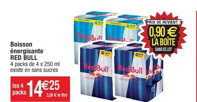 boisson énergisante red bull