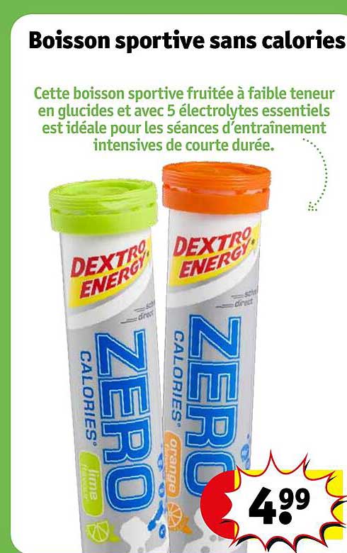 boisson sportive sans calories