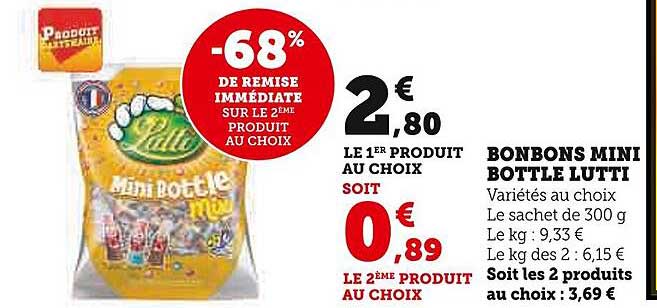bonbons mini bottle lutti
