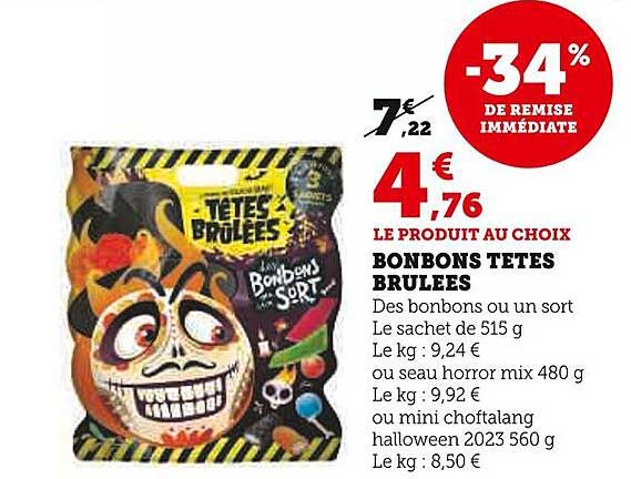 bonbons têtes brulées