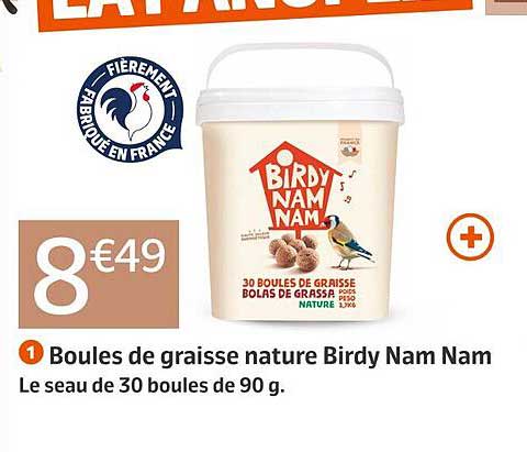 boules de graisse nature birdy nam nam