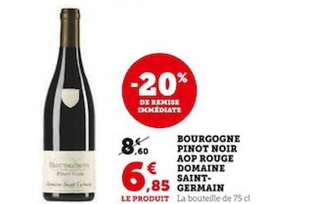 bourgogne pinot noir aop rouge domaine saint-germain
