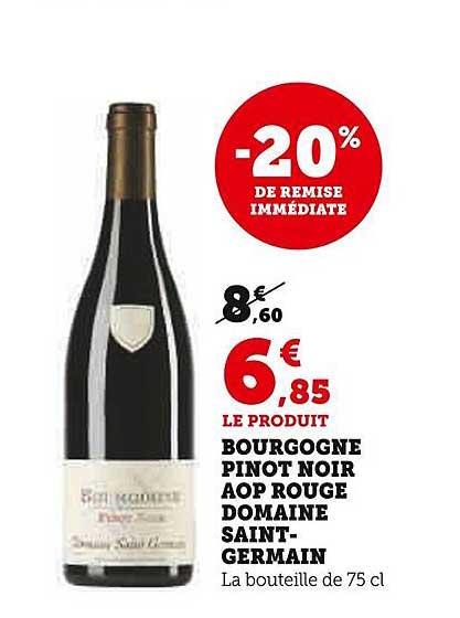 Bourgogne Pinot Noir Aop Rouge Domaine Saint-germain
