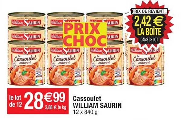 cassoulet william saurin