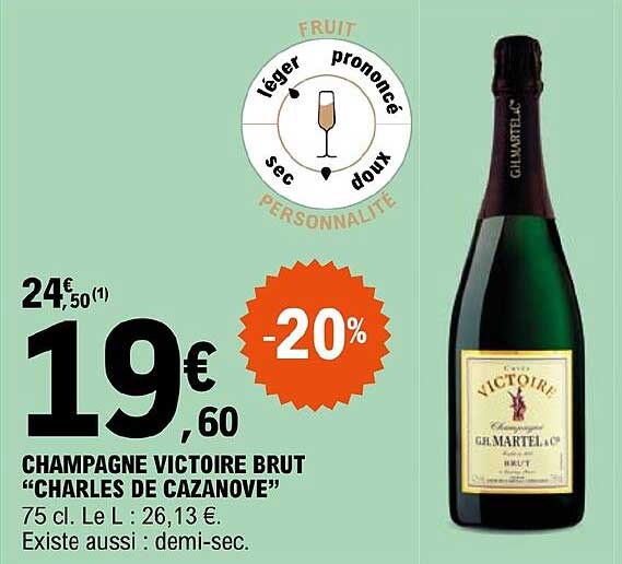 Champagne Victoire Brut "charles De Cazanove"