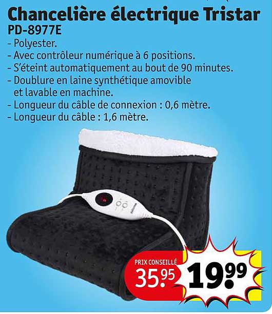 chancelière électrique tristar