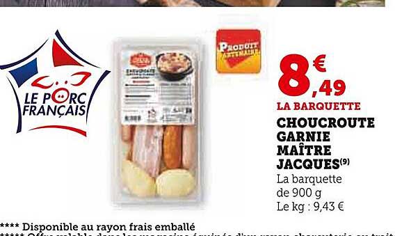 choucroute garnie maître jacques