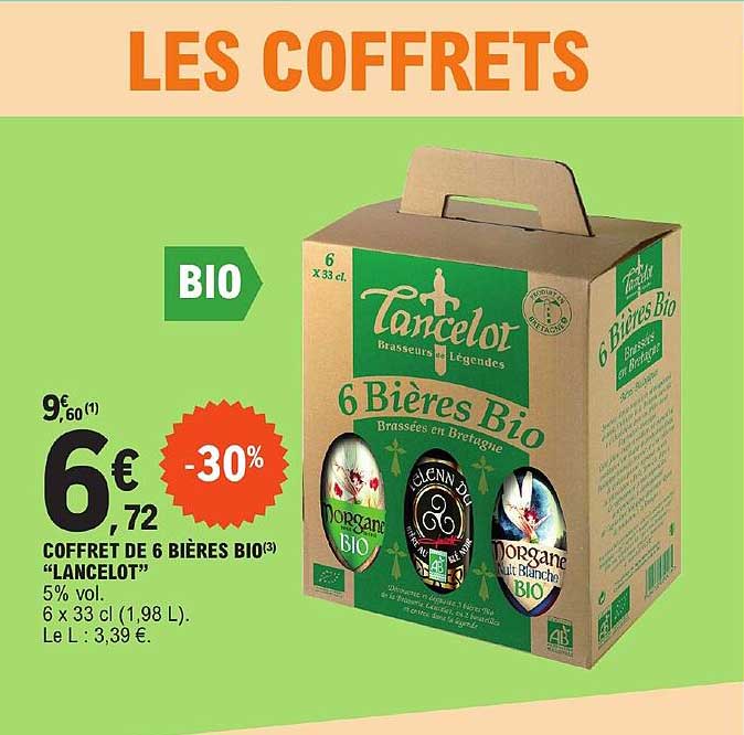 Coffret De 6 Bières Bio "lancelot"