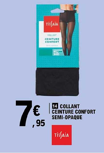 collant ceinture confort semi-opaque tissaia