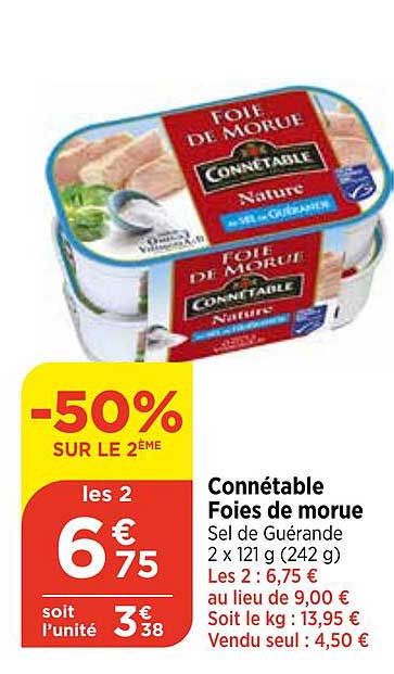 Connétable Foies De Morue