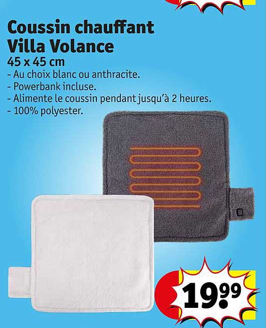 coussin chauffant villa volance