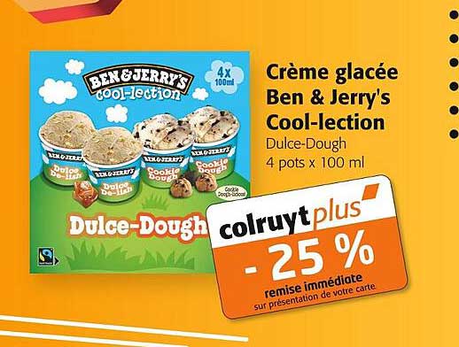 crème glacée ben & jerry's cool-lection