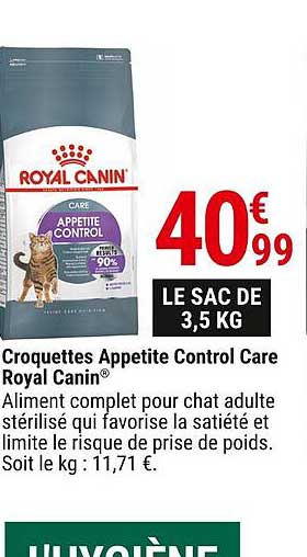 croquettes appetite control care royal canin