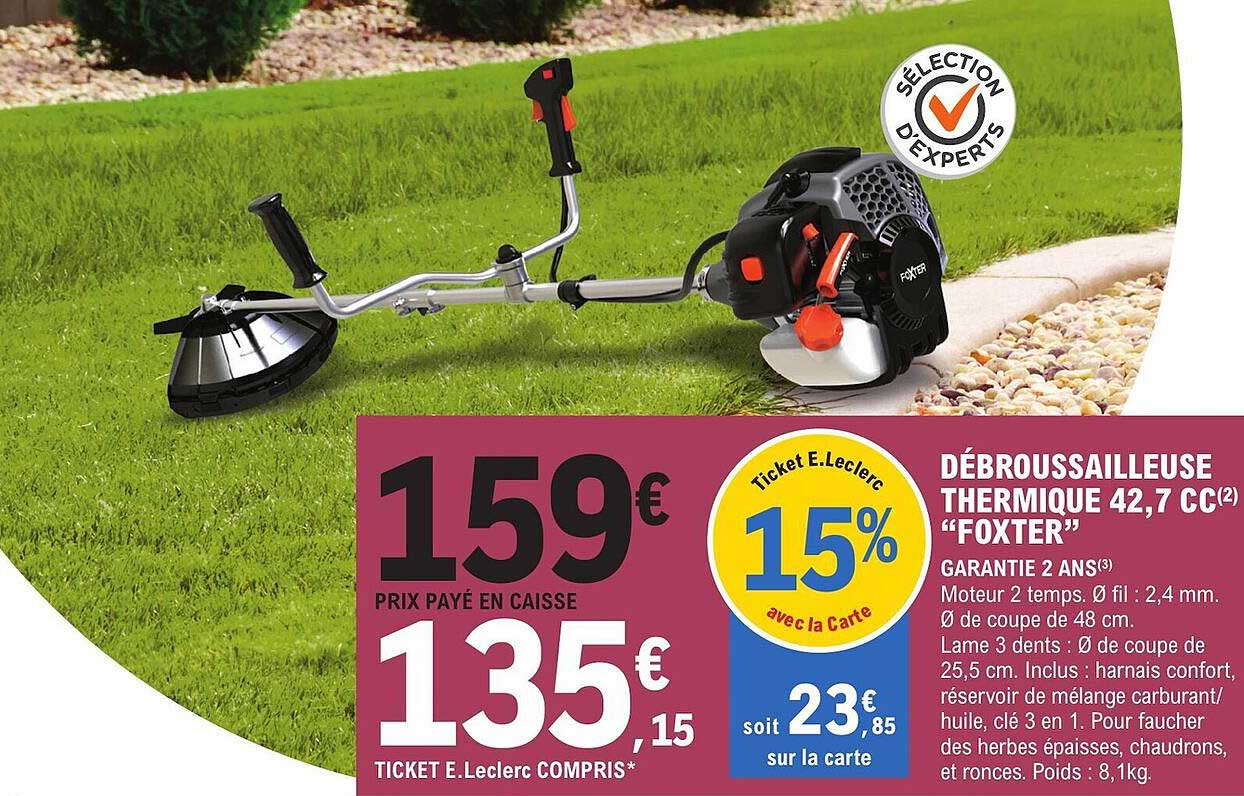 Débroussailleuse Thermique 42.7 Cc "foxter"