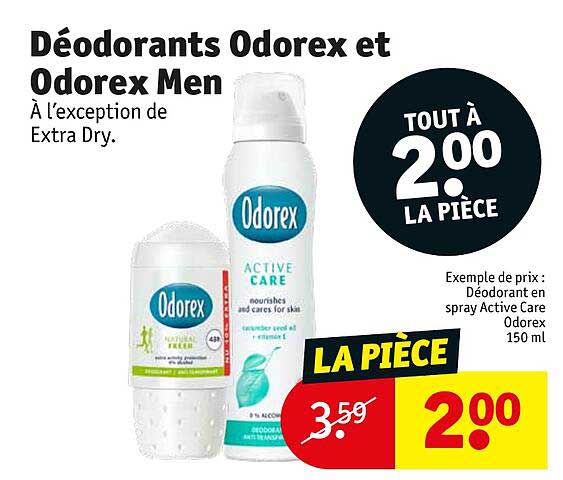 Déodorants Odorex Et Odorex Men