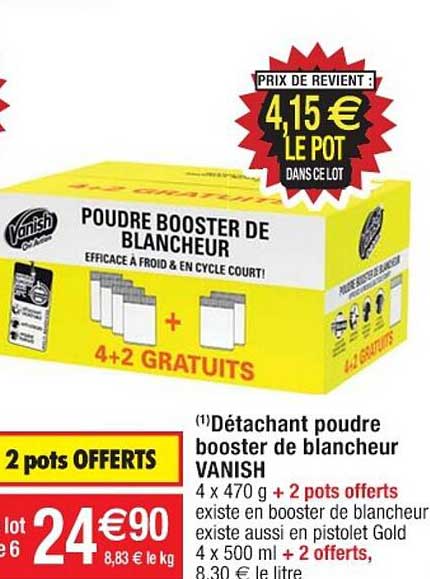 Détachant Poudre Booster De Blancheur Vanish