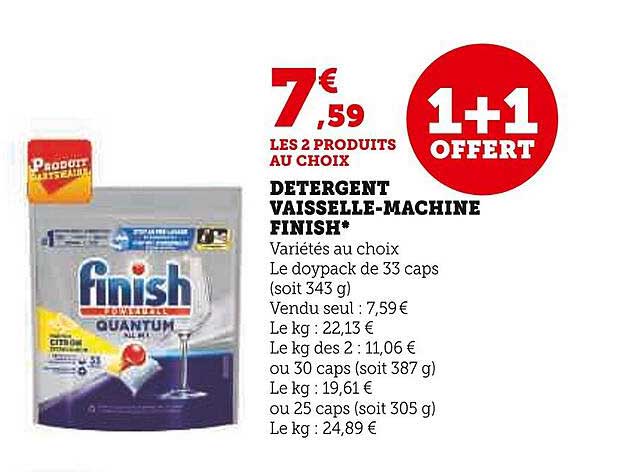 Détergent Vaisselle-machine Finish