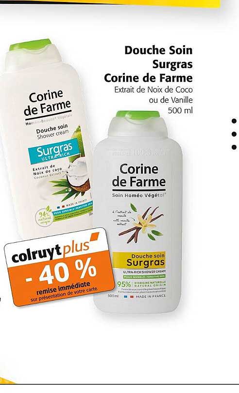douche soin surgras corine de farme
