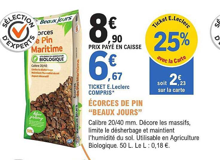 écorces de pin "beaux jours"