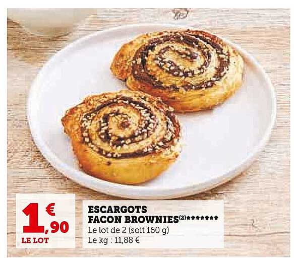 escargots façon brownies