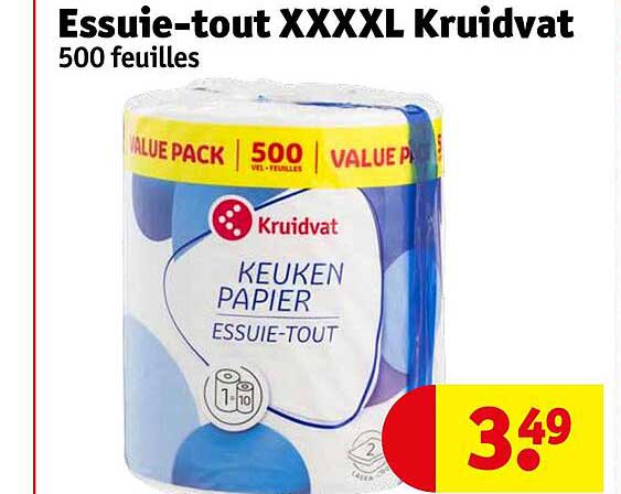 essuie-tout xxxxl kruidvat
