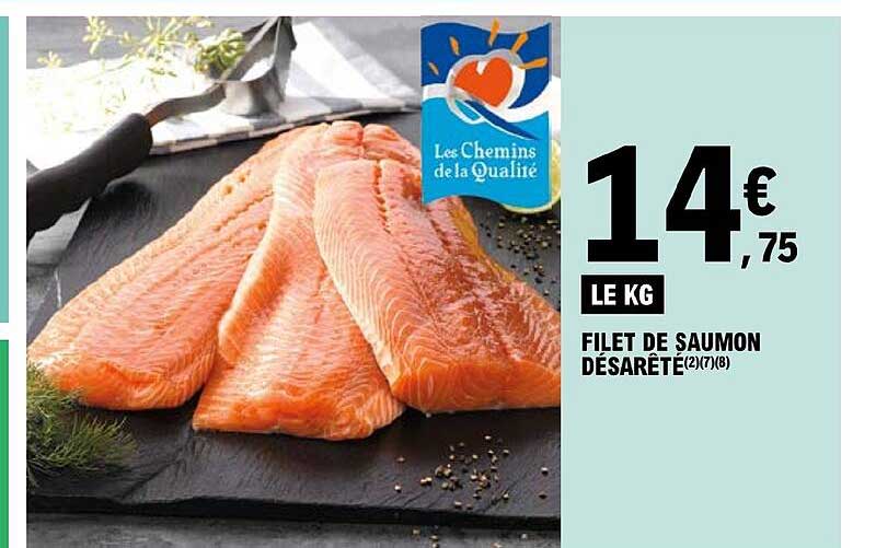 filet de saumon désarêté
