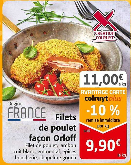 filets de poulet façon orloff