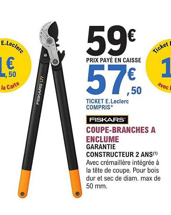 Fiskars Coupe-branches A Enclume