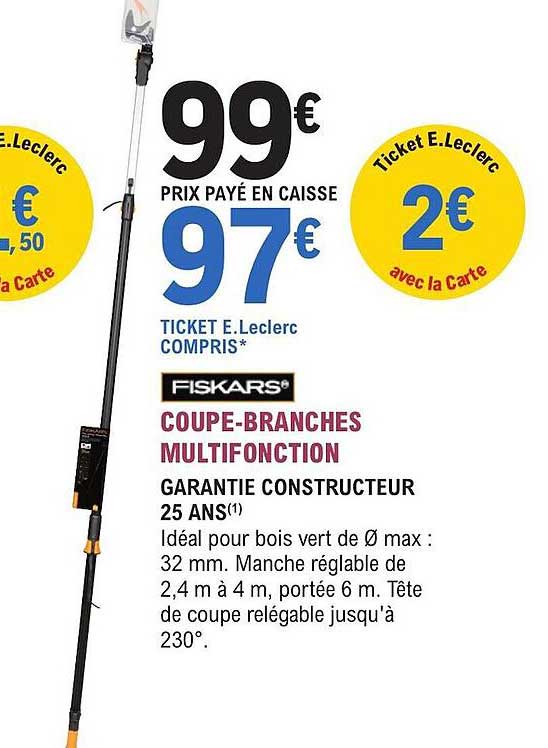 fiskars coupe-branches multifonction