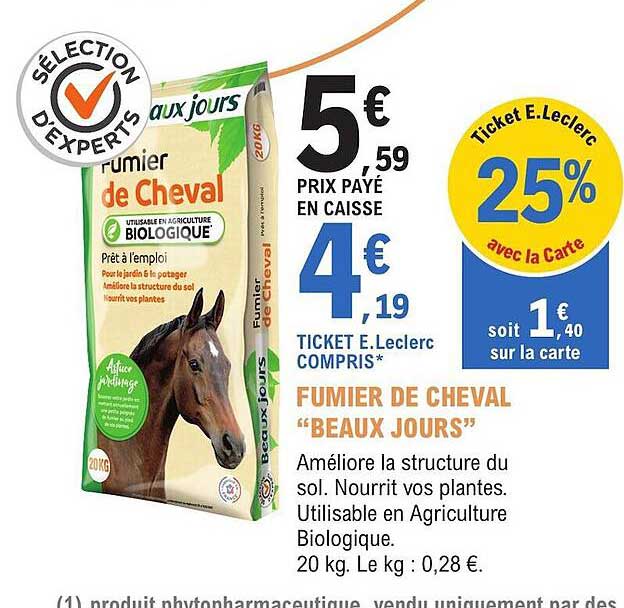 fumier de cheval "beaux jours"