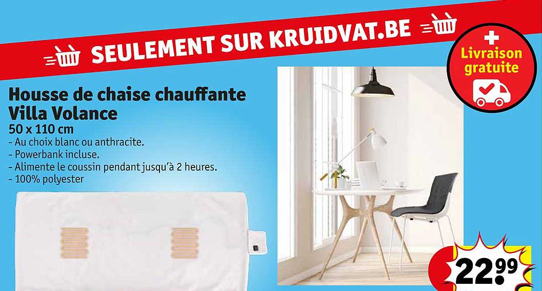 housse de chaise chauffante villa volance