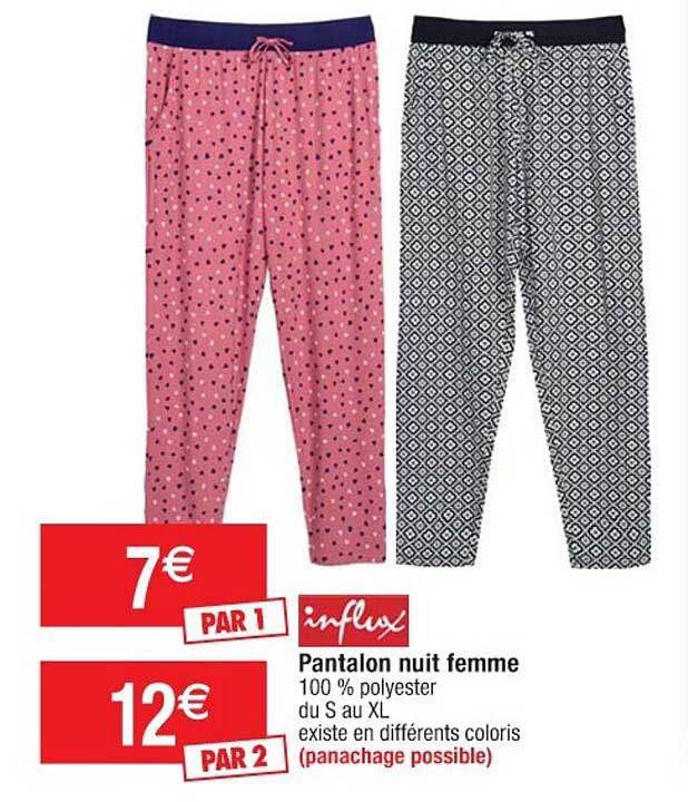 Influx Pantalon Nuit Femme