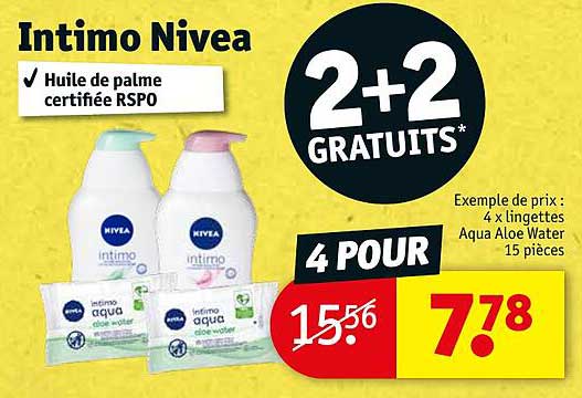 intimo nivea 2+2 gratuits