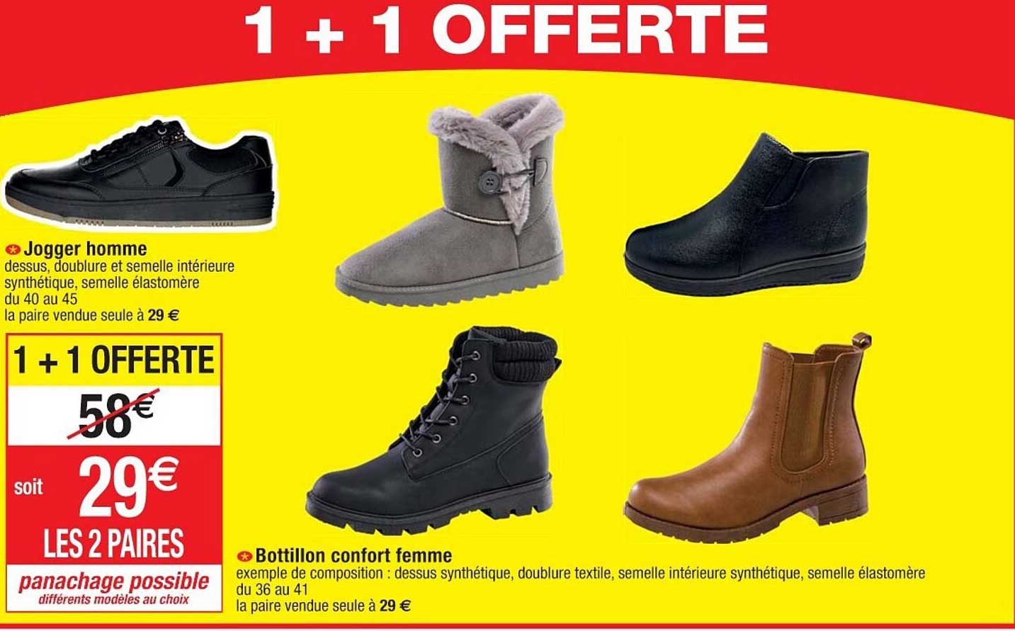 Jogger Homme Ou Bottillon Confort Femme