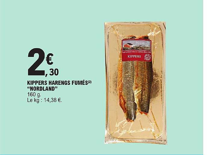 kippers harengs fumés "nordland"