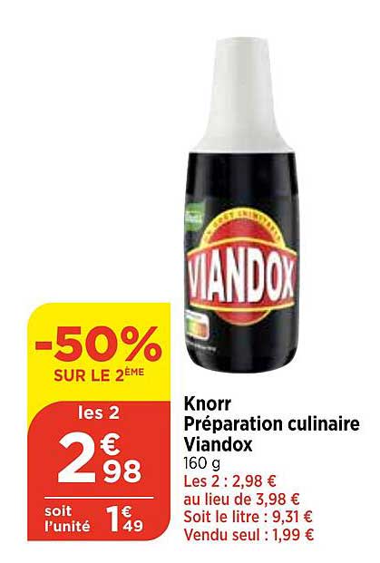 knorr préparation culinaire viandox